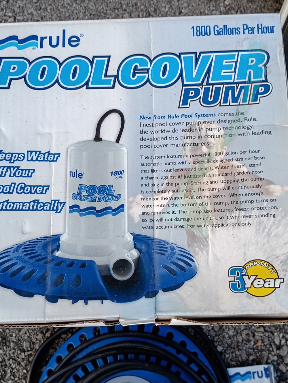 Nice! Rule - Pool Cover Pump 1800gph - Picture 3 of 5